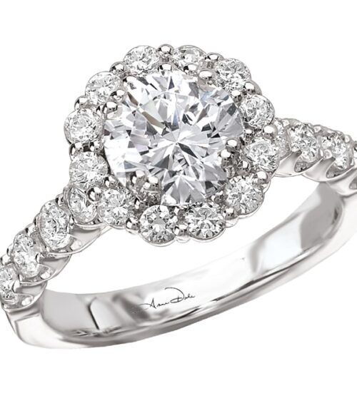 Micro Set Round Diamond Semi-Mount