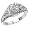 White Vintage Diamond Ring