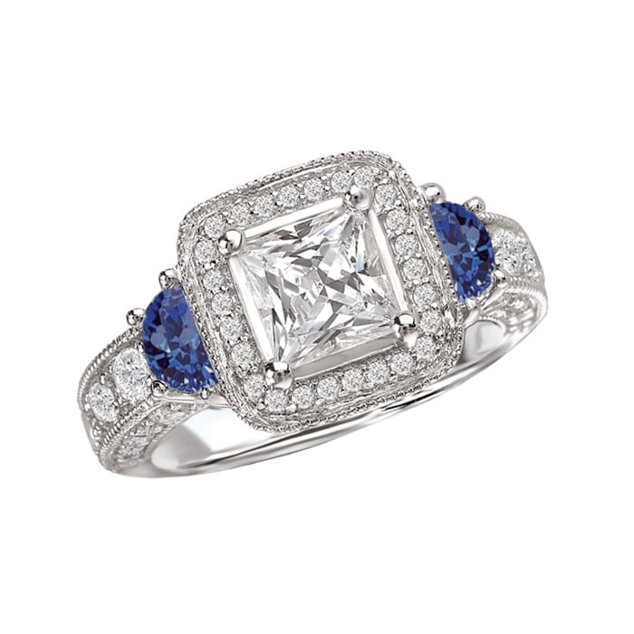 Vintage Sapphire Diamond Ring