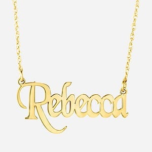 Monogram Traditional Nameplate