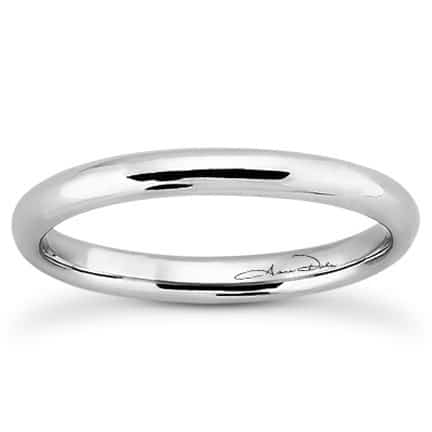 Half Round Light Wedding Band