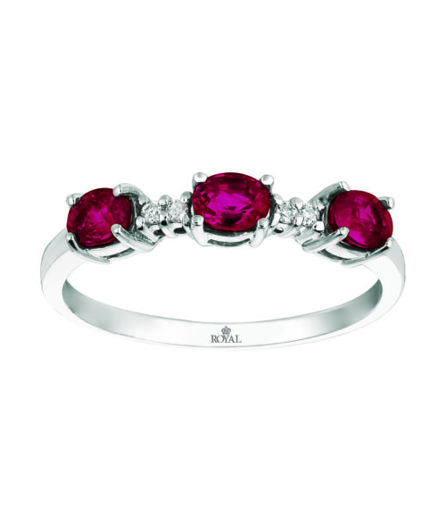 Ruby Diamond Anniversary Ring
