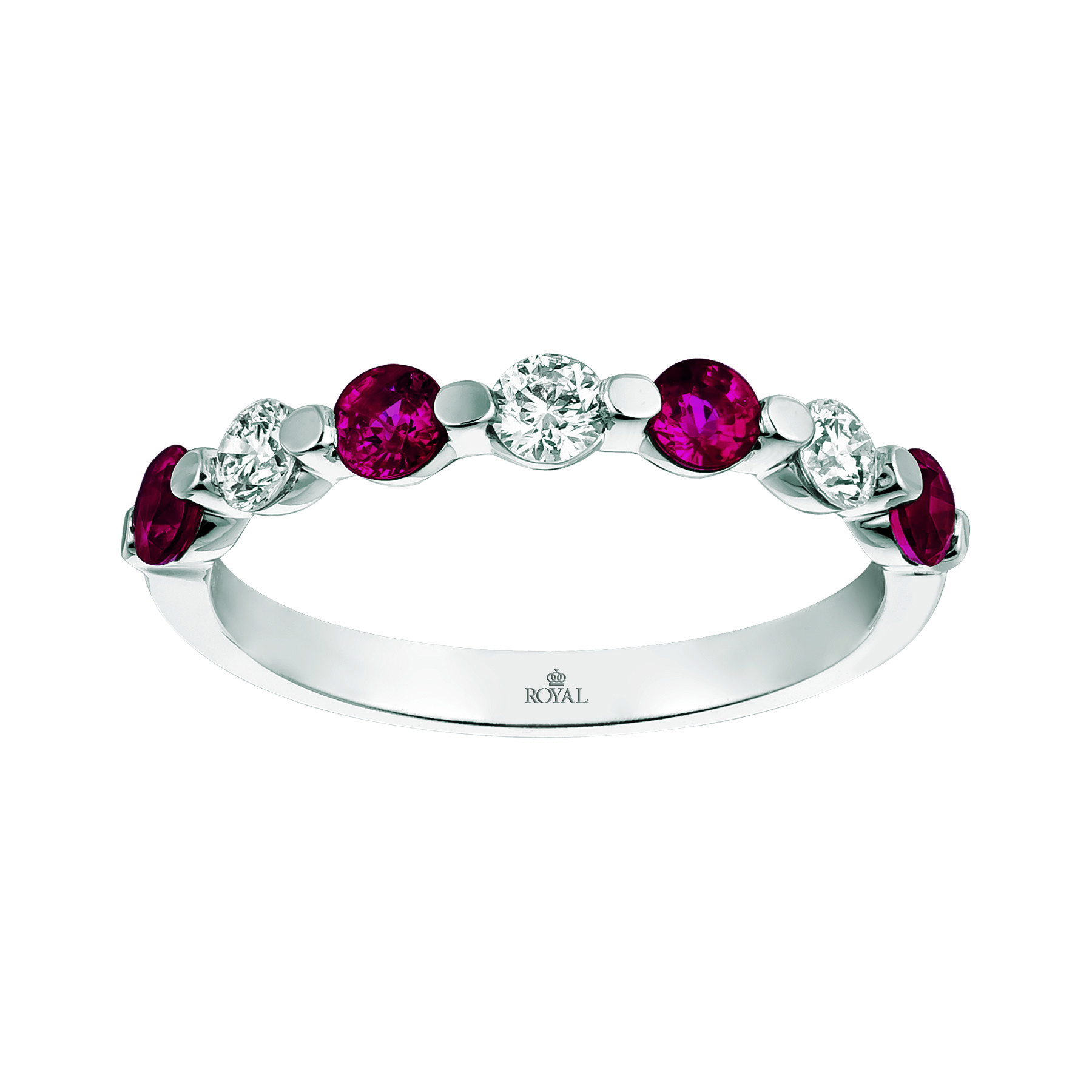 Ruby Diamond Anniversary Ring