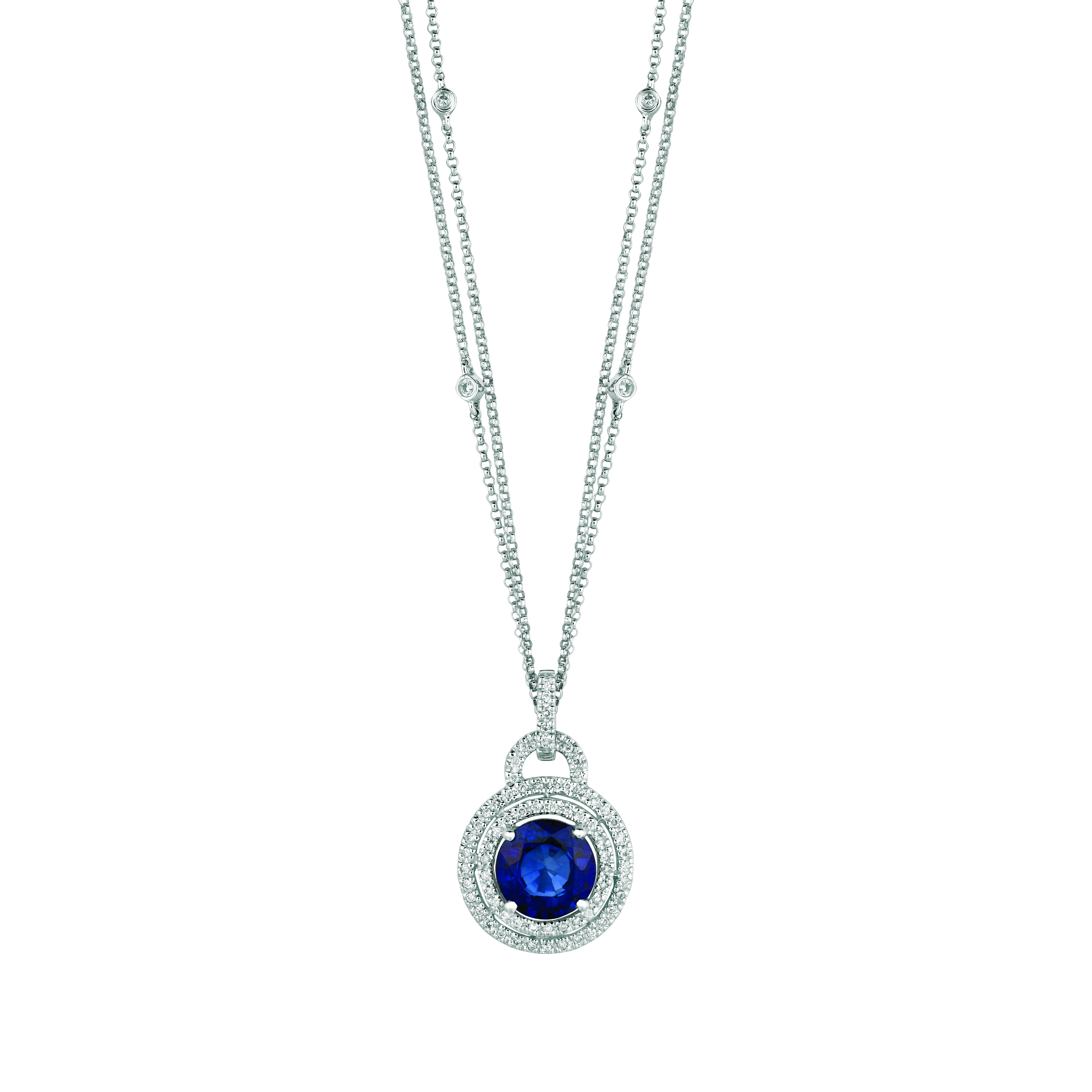 Sapphire Drop Pendant