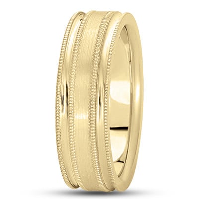 YELLOW GOLD WITH DESIGN BAND