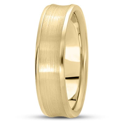 SATIN GTS WEDDING BAND YELLOW
