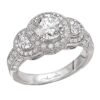 Triple Round Diamond Ring