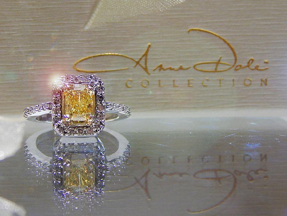 Rare Fancy Yellow Diamond Engagement Ring