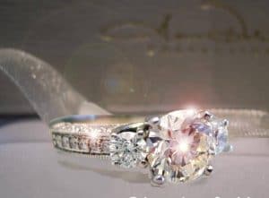 Three Stone Ring Diamond Band