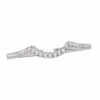 Curved Diamond Wedding Band