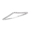 Curved Diamond Wedding Band