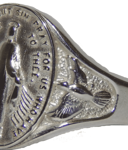 Sterling Silver Miraculous Medal Ring
