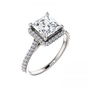 Princess Cut Diamond Halo