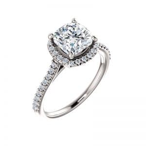 Cushion Shape Diamond Ring