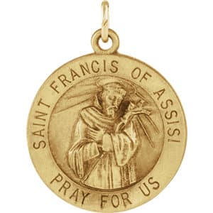 St. Francis of Assisi Medal Necklace or Pendant