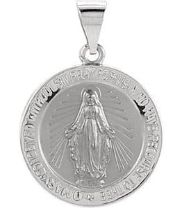 Hollow Round Miraculous Medal