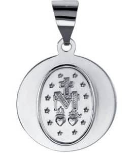 Hollow Round Miraculous Medal