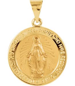 Hollow Round Miraculous Medal