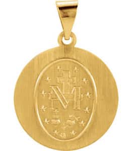 Hollow Round Miraculous Medal