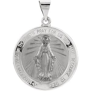 Hollow Round Miraculous Medal