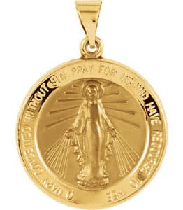 Hollow Round Miraculous Medal