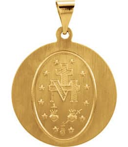 Hollow Round Miraculous Medal