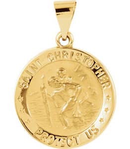 Hollow St. Christopher Medal
