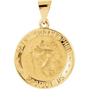 Hollow St. Christopher Medal