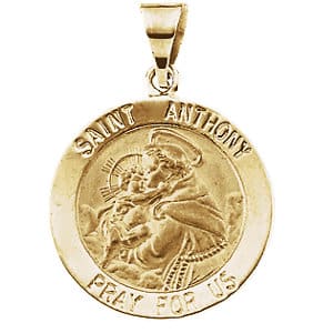 Hollow St. Anthony Medal