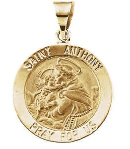 Hollow St. Anthony Medal