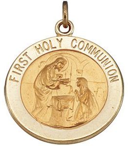 First Holy Communion Medal Necklace or Pendant