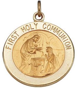 First Holy Communion Medal Necklace or Pendant