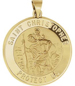 Hollow St. Christopher Medal