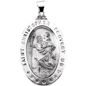 Hollow St. Christopher Medal