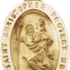 Hollow St. Christopher Medal