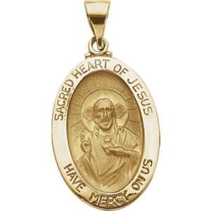 Hollow Sacred Heart of Jesus Medal