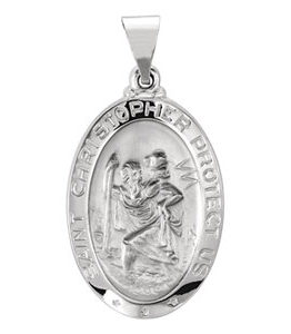 Hollow St. Christopher Medal