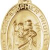 Hollow St. Christopher Medal