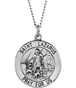 St. Lazarus Medal Necklace or Pendant