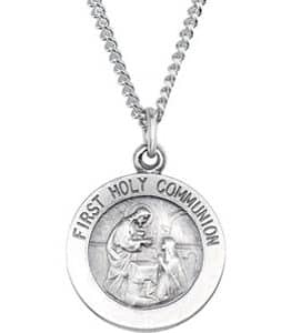 First Holy Communion Medal Necklace or Pendant