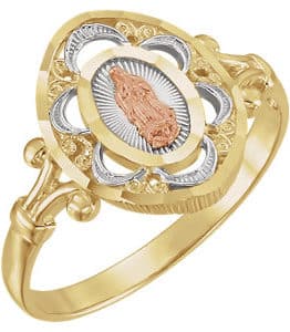 Our Lady of Guadalupe Medal Ring
