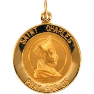 St. Charles Medal Necklace or Pendant