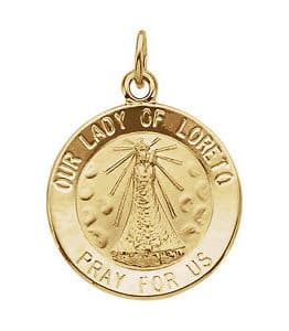 Our Lady of Loreto Medal Necklace or Pendant