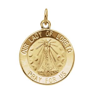 Our Lady of Loreto Medal Necklace or Pendant