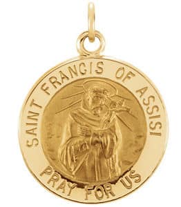 St. Francis of Assisi Medal Necklace or Pendant