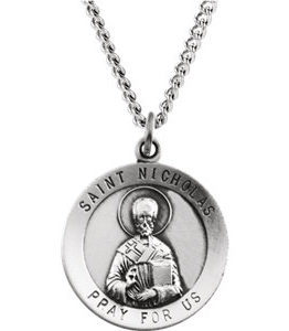 St. Nicholas Medal Necklace or Pendant