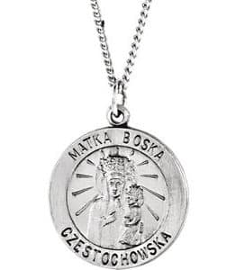 Matka Boska Medal Necklace or Pendant