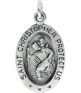 St. Christopher Medal Necklace or Pendant