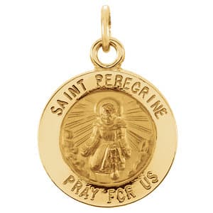 St. Peregrine Medal Necklace or Pendant