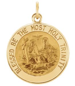Holy Trinity Medal Necklace or Pendant